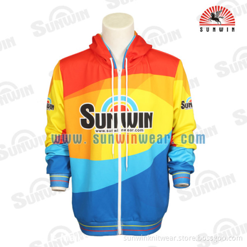 100% polyester men wholesale plain zip up hoodies